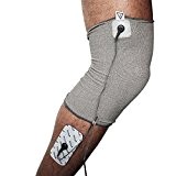 Axion - Bandage d'électrostimulation de genou contre l'arthrose - utilisable seulement avec les appareils Sanitas SEM 40/41/42/43/44 et Beurer EM ...