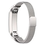 Bracelet pour Fitbit Alta, avec le Fermoir Magnétique Unique, Voberry® 12mm Strap Acier Inoxydable Band pour Fitbit Alta Aucune Boucle ...