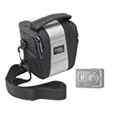 DURAGADGET Petit étui de protection/housse compatible avec caméra embarquée/caméscope Géonaute® G-EYE 300, 500, 700 FULL HD 1080P et Hitachi HDSV01U ...