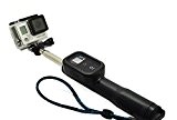 Extendable Monopod Selfie Stick Pole Wifi Remote Housing Mount For GoPro 4/3+/3 stainless steel plastic Package #1, by LC Prime