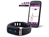 Forever - Smart Bracelet Coach Électronique (Pas, Distance, Sommeil) - Apple / Android - Noir