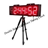 godrelish Grand Extérieur Couleur Rouge 20,3 cm Marathon Sport Timer LED double face horloge Race de télécommande RF