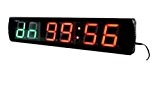 Godrelish LED Fitness Interval Countdown / up Horloge murale minuterie 4 "LED haute Digital Character mur Interval Timer pour Cross ...