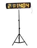 Godrelish Yellow Color Portable 5 Inch LED Race Timing Countdown / up Clock for Sport Running Events