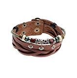 GYJUN Bracelet Charmes pour Bracelets / Bracelets en cuir Cristal / Alliage / Cuir Sports Bijoux Cadeau Brun,1pc