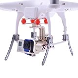 HJ chambre 2-Axis Brushless Gimbal PTZ w/BGC3.1 2-Axis Gimbal contrôleur pour GoPro 4/3 +/3/2/1 FPV