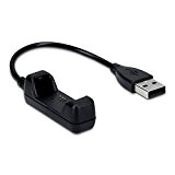 kwmobile Câble de chargement USB pour Fitbit Flex 2 - chargeur remplaçant pour bracelet d'activité en noir