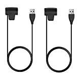 [Lot de 2] Câble chargeur USB pour Fitbit Alta, EveShine [Longueur Supplémentaire]  3.3ft /1M Remplacement Chargeur USB Câble Chargeur pour ...