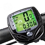 Ordinateur de vélo, Odomètre Compteur de vitesse sans fil de vélo/Cyclisme avec écran LCD numérique étanche multifonctions