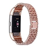 Pour Fitbit Charge 2 Bandes Clode® Bracelet en acier de perle de style Bracelet de bande de montre intelligent pour ...