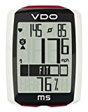 VDO M5 Ordinateur de vélo avec ceinture cardiaque et capteur de cadence et de vitesse Noir/blanc/rouge