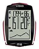 VDO M6 Ordinateur de vélo avec ceinture cardiaque et capteur de vitesse Noir/blanc/rouge