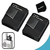 Xtech® 2 High Capacity Batteries for GoPro HERO4 Hero 4 and GoPro AHDBT-401 Lithium Ion Battery (2 BATTERIES)